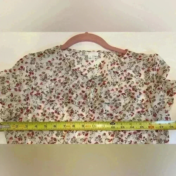 DR2 Sheer Long Maxi Flowered Dress (Size Small) - Picture 9 of 11